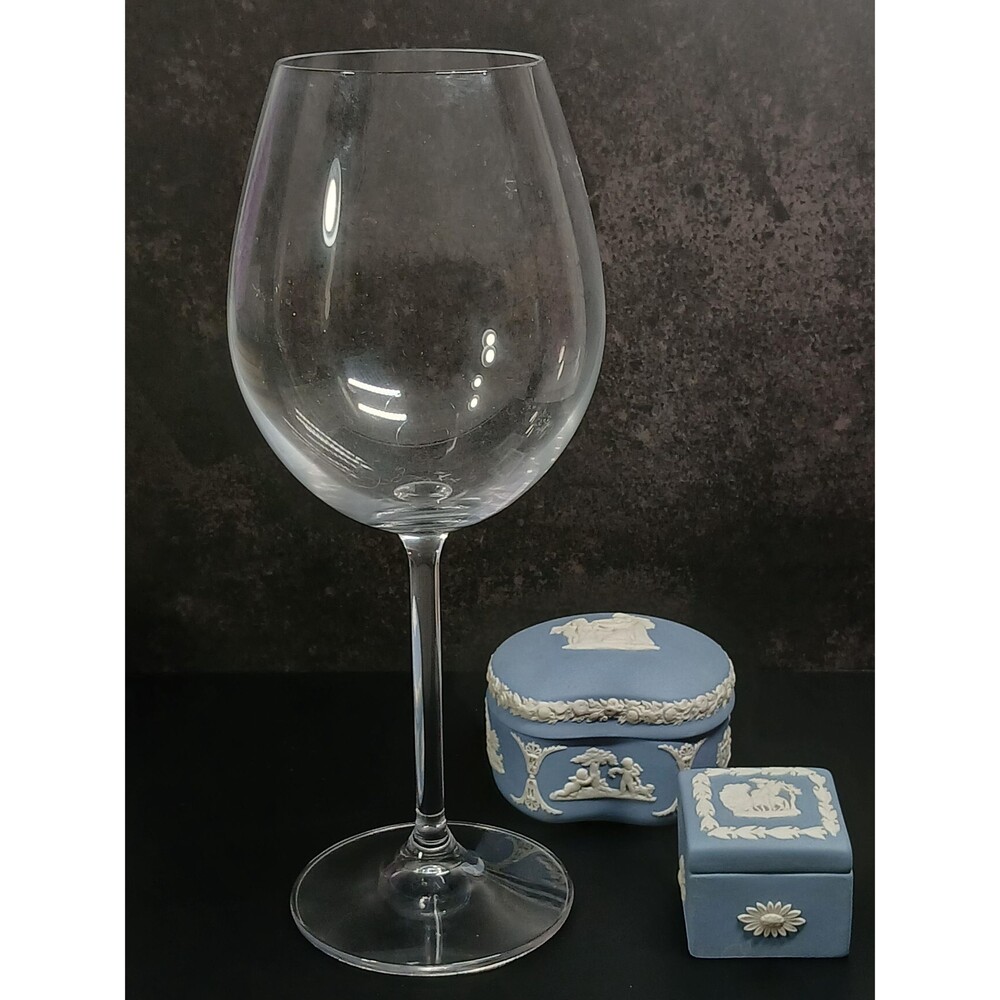 Vintage Hand-Blown Elegant Crystal Wine Glass Thin Stemware
